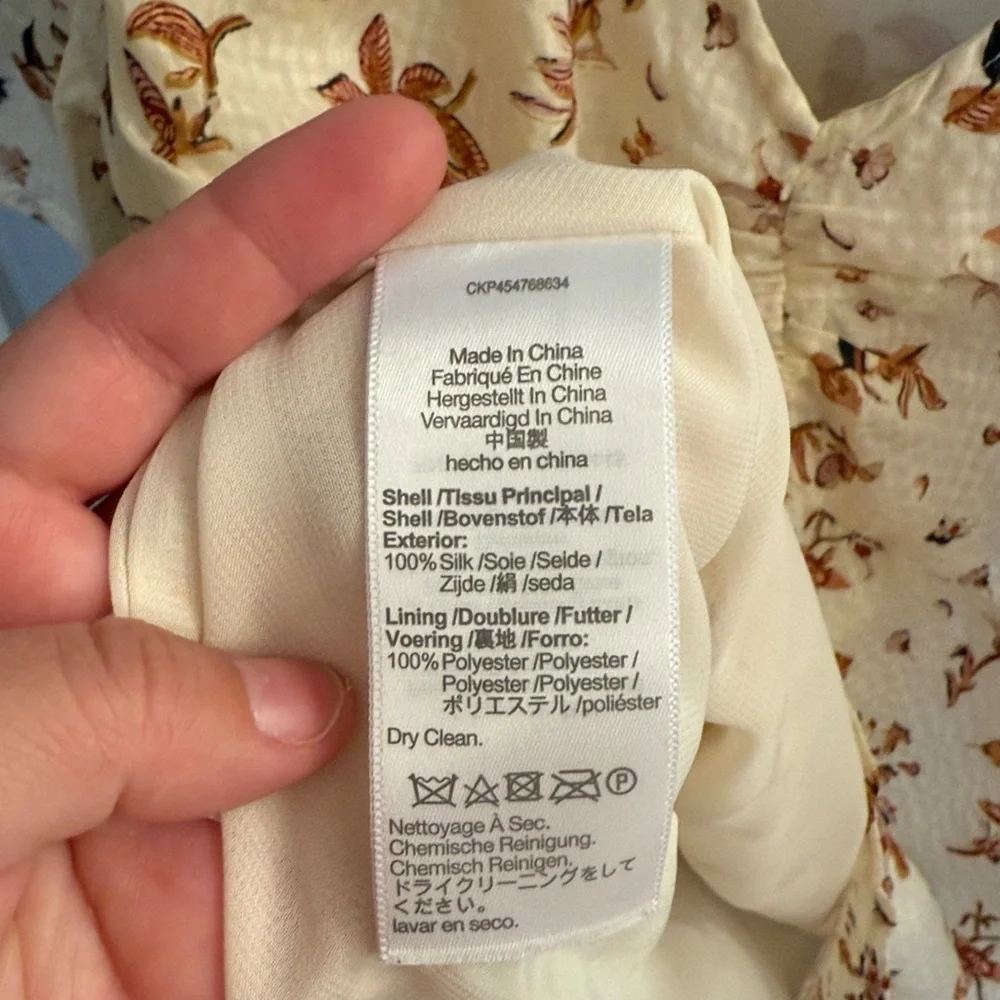 Madewell cream blouse